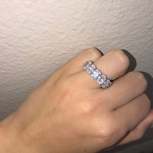 Oval Eternity Band Ring